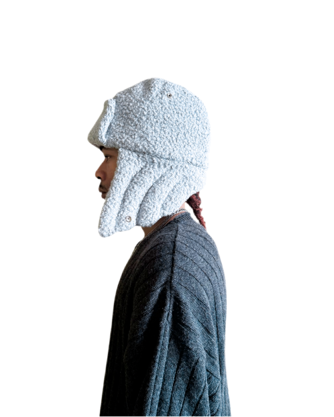 ANGELCHILD WINGED TRAPPER HAT (Grey)
