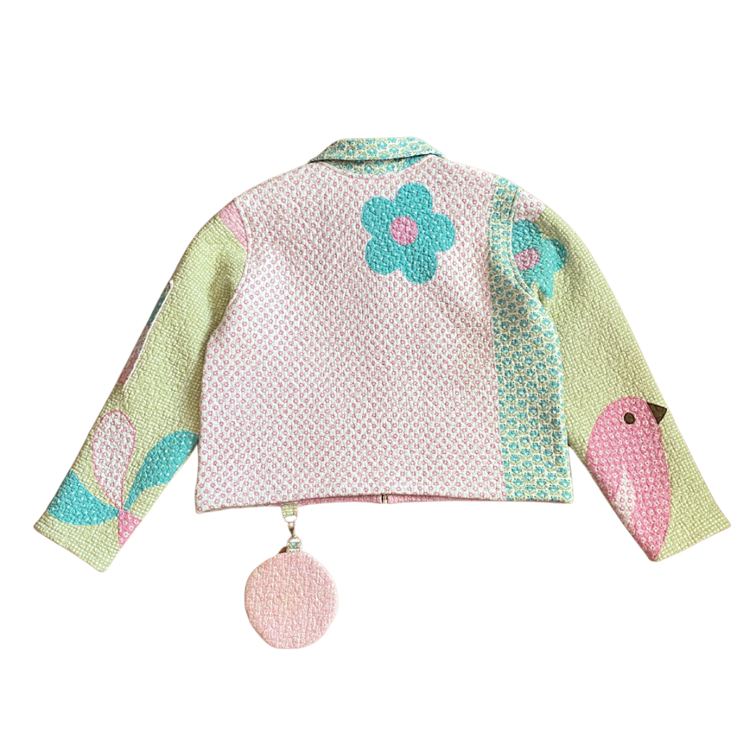 “LUV” QUILT JACKET + SKIRT + HAT SET