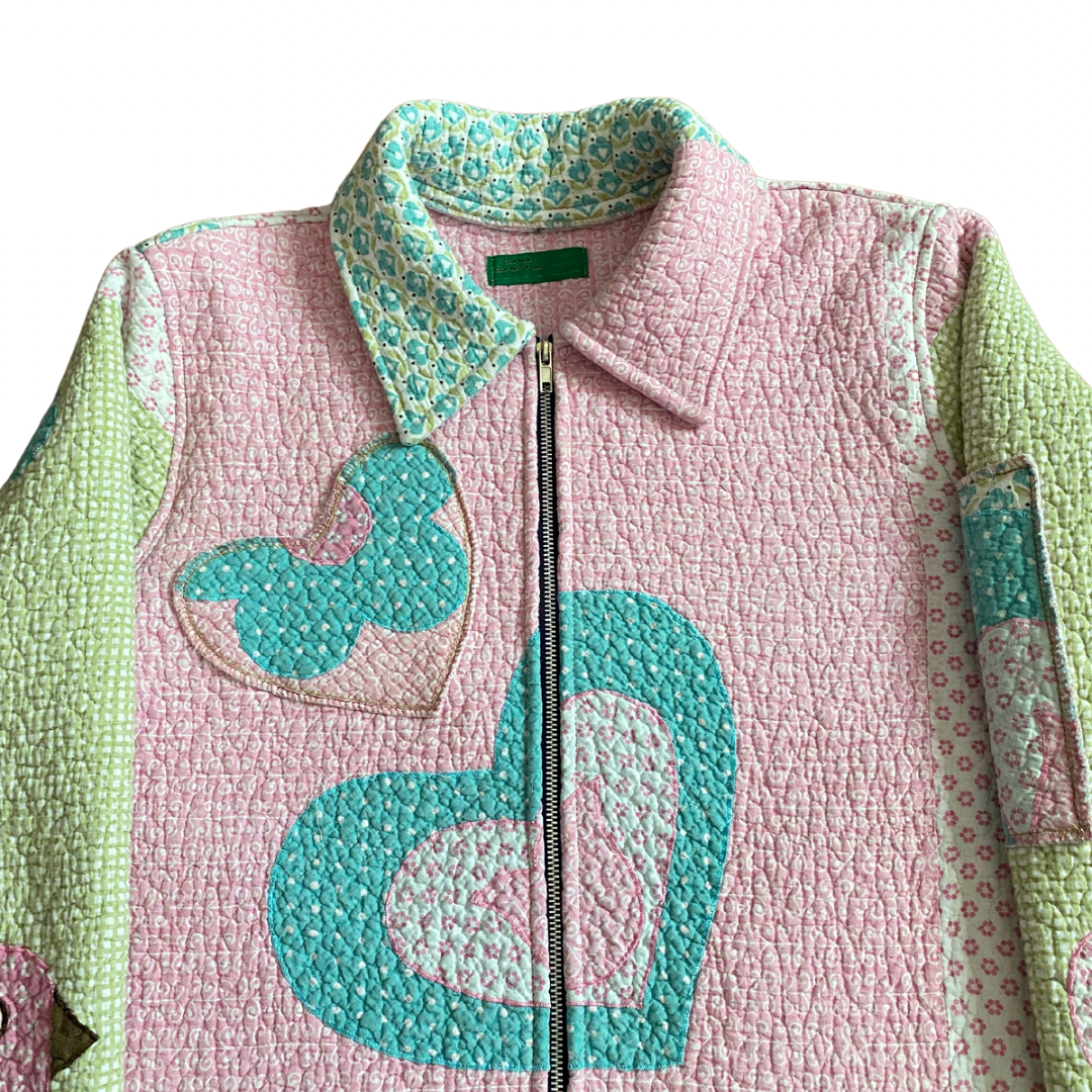 “LUV” QUILT JACKET + SKIRT + HAT SET