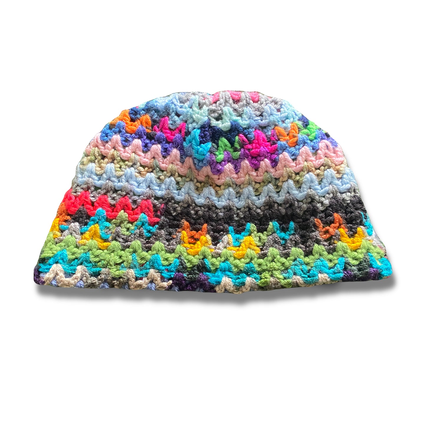 MULTICOLOUR CROCHET BEANIE