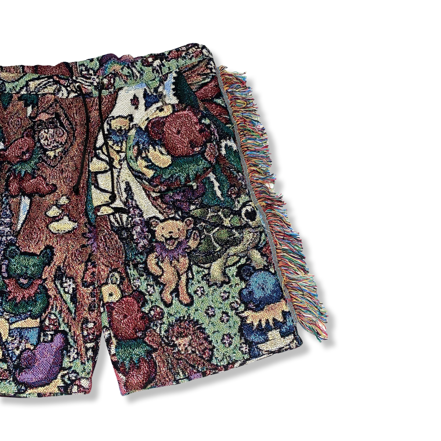 “GRATEFUL DEAD” WOVEN FLARE SHORTS 🧸🍄✨