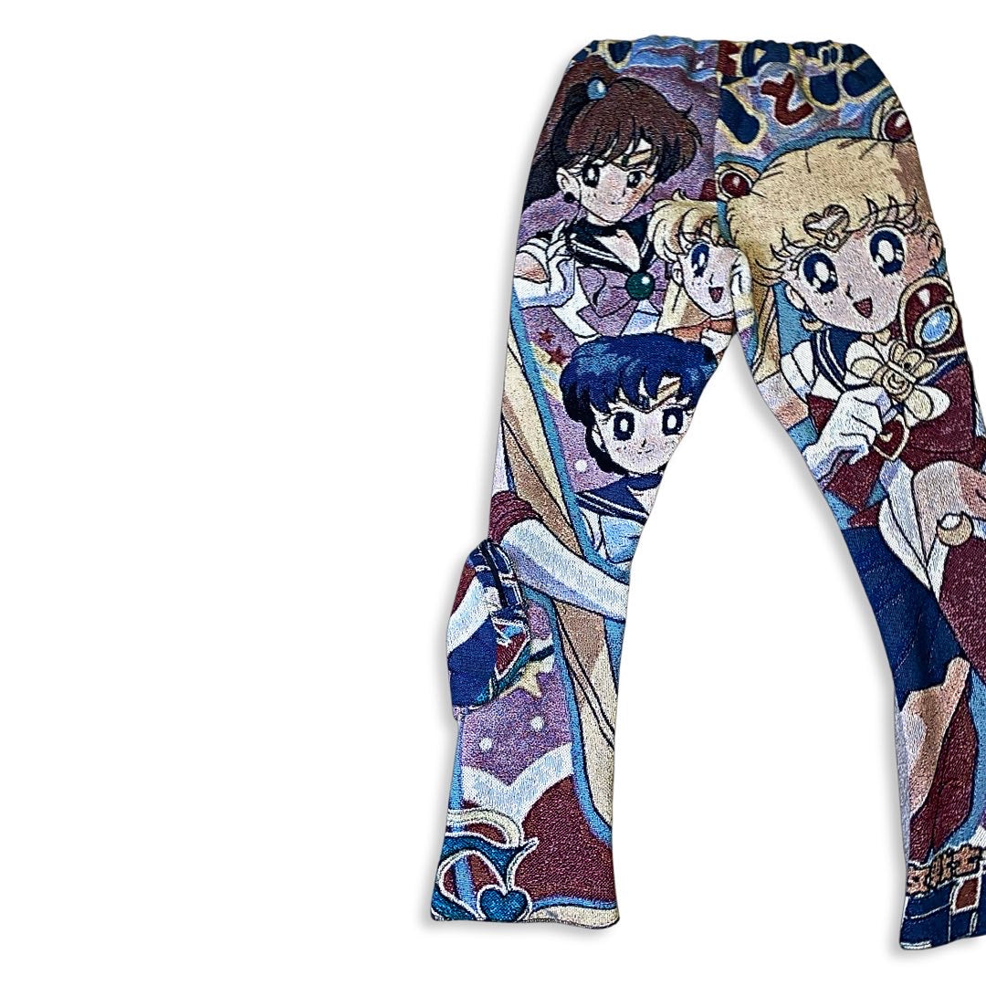 ‘SAILOR MOON’ WOVEN FLARES