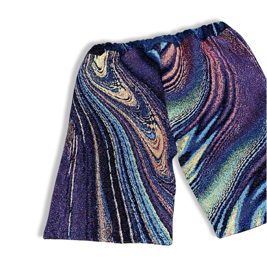 “ABSTRACT” WOVEN SHORTS