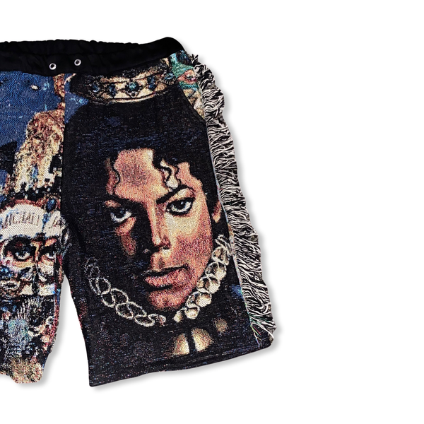 “KING OF POP” WOVEN SHORTS