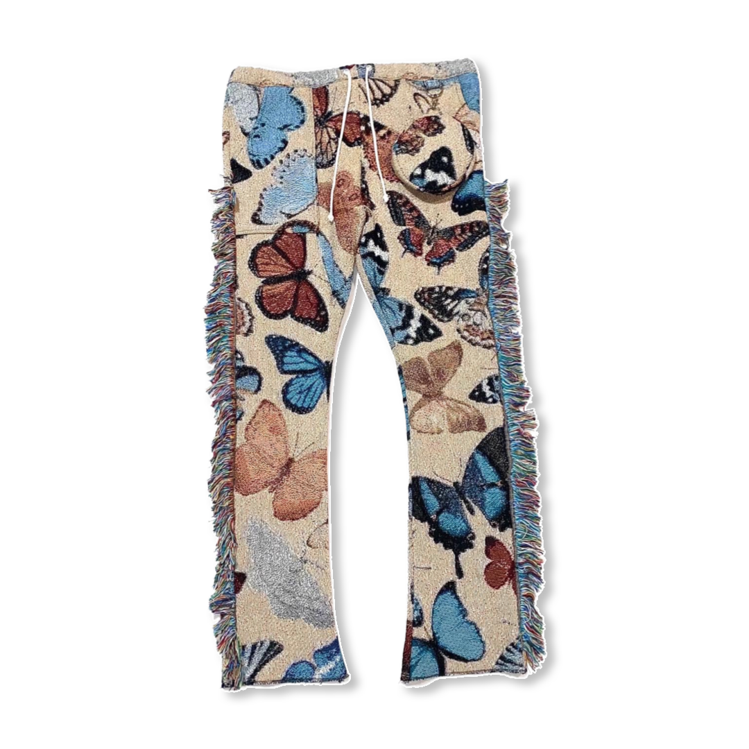 “BUTTERFLY SZN” WOVEN FLARES 🦋