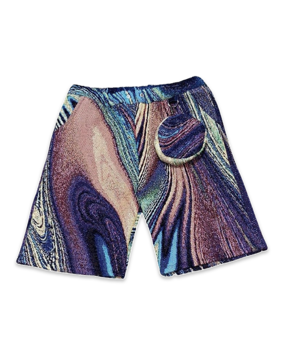 “ABSTRACT” WOVEN SHORTS