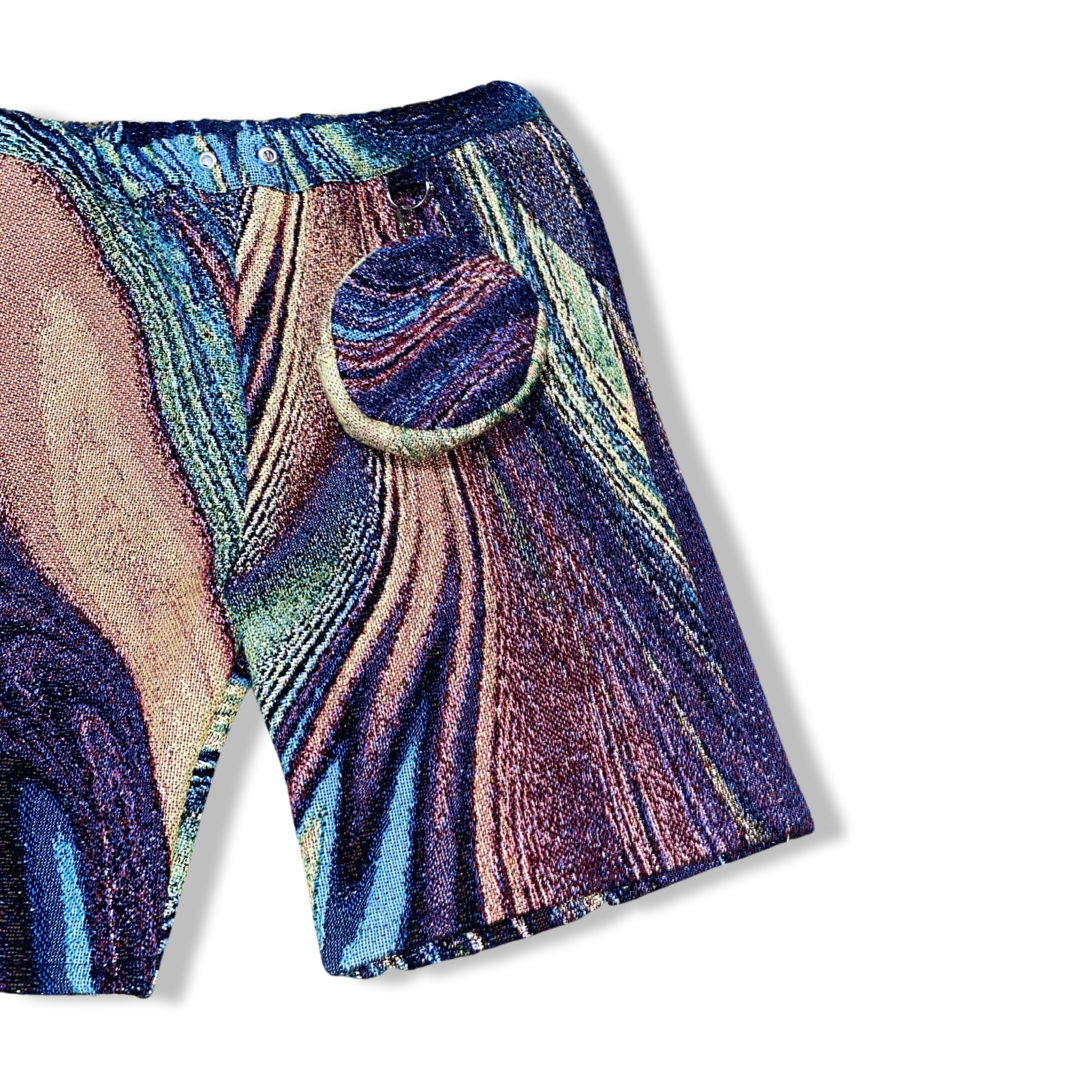 “ABSTRACT” WOVEN SHORTS