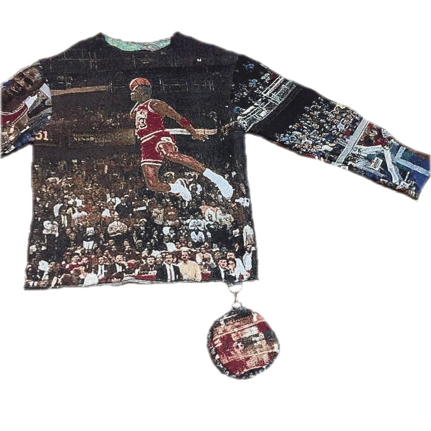 “FROM THE FREE THROW” WOVEN CREWNECK