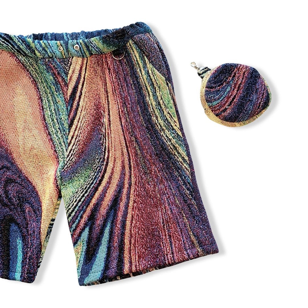 “ABSTRACT” WOVEN SHORTS