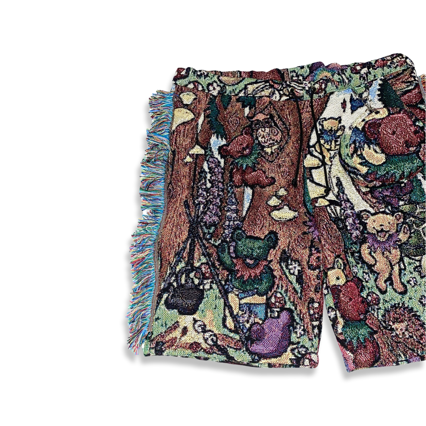 “GRATEFUL DEAD” WOVEN FLARE SHORTS 🧸🍄✨