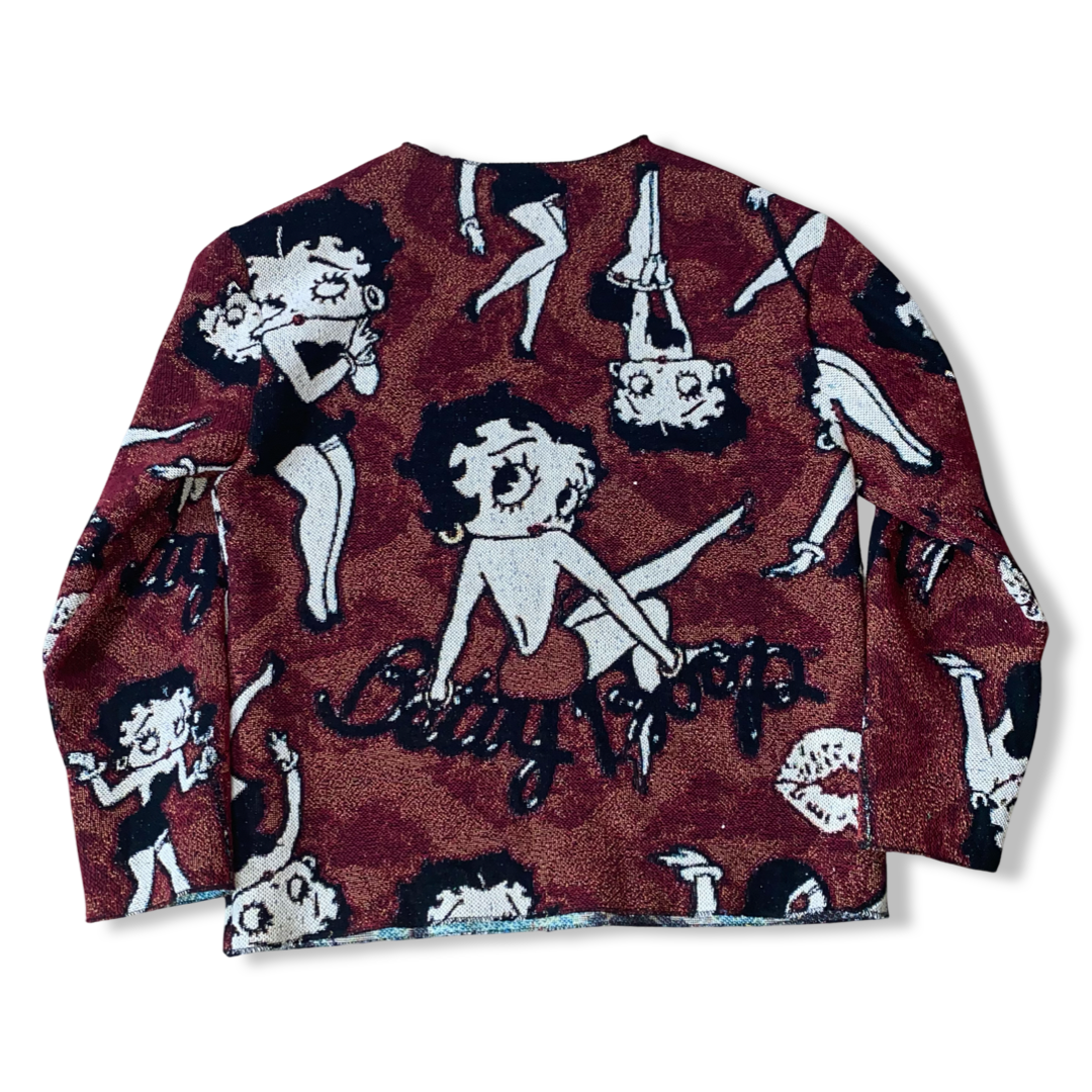 ‘BETTY BOOP’ WOVEN CREWNECK