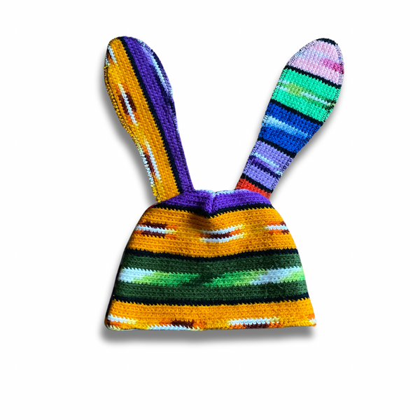 1:1 MULTICOLOUR BUNNY BEANIE