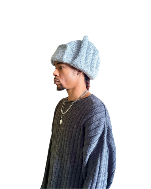 ANGELCHILD WINGED TRAPPER HAT (Grey)