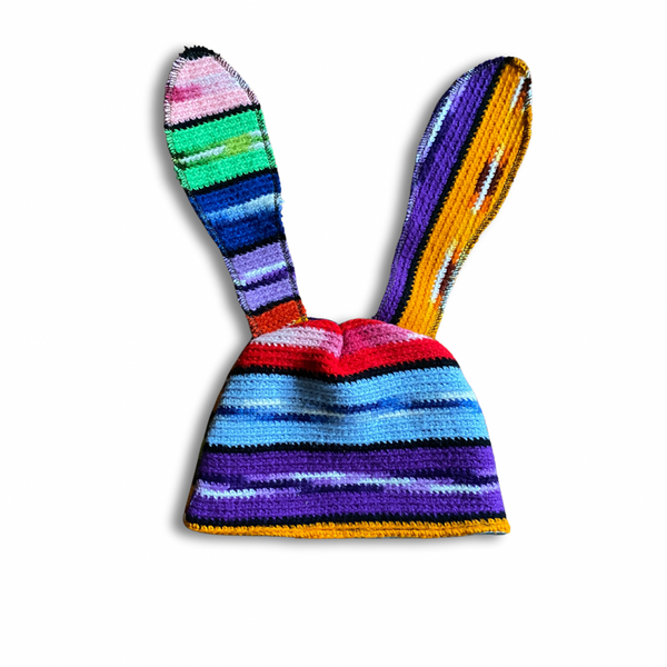 1:1 MULTICOLOUR BUNNY BEANIE