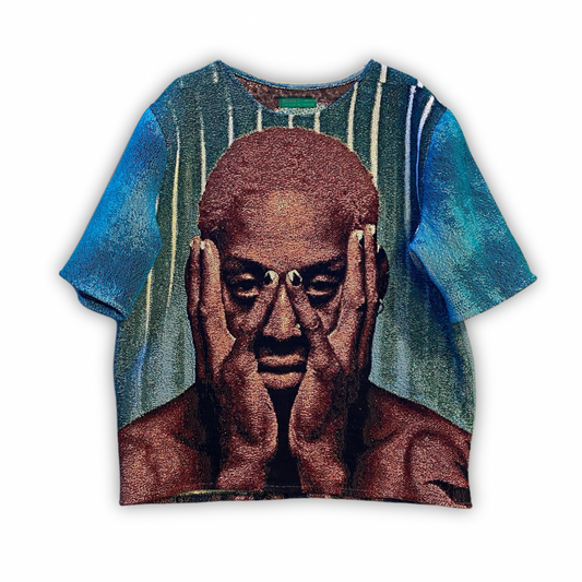 "WORM" WOVEN TEE