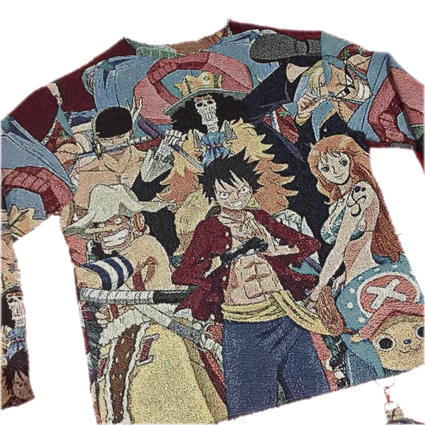 “ONE PIECE” WOVEN CREWNECK