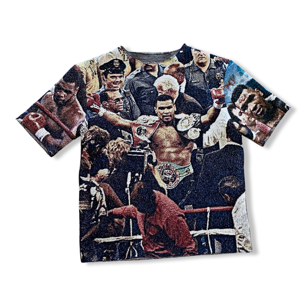 “HEART OF A CHAMPION/IRON MIKE” WOVEN TEE