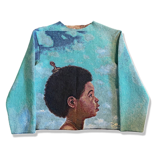 “NWTS” WOVEN CREWNECK