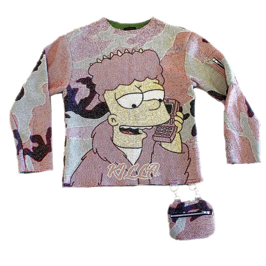 “KILLA BART” WOVEN CREWNECK✨