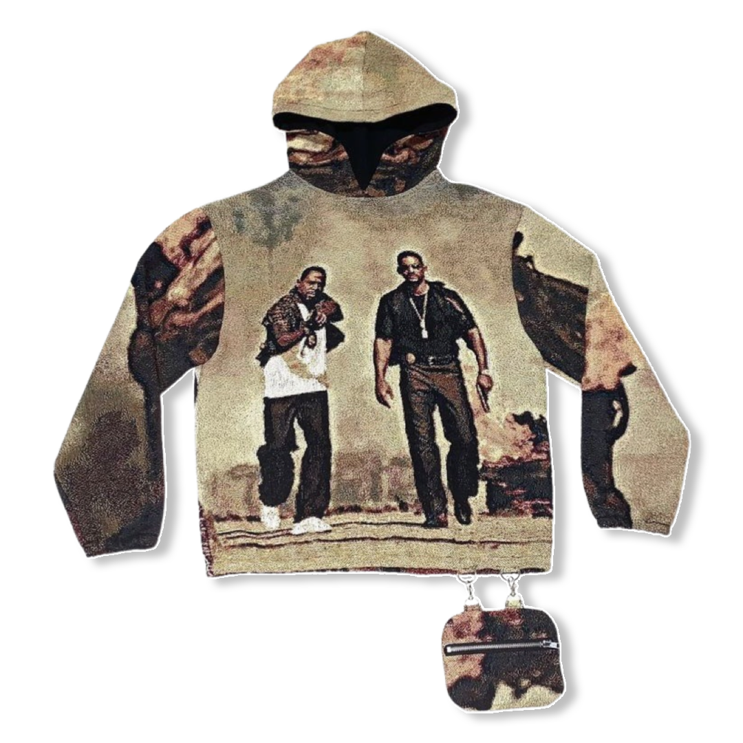 “BAD BOYS” WOVEN HOODIE