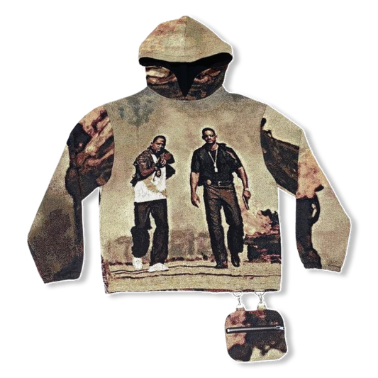 “BAD BOYS” WOVEN HOODIE