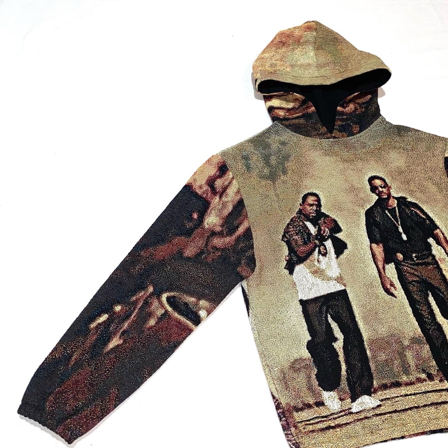 “BAD BOYS” WOVEN HOODIE