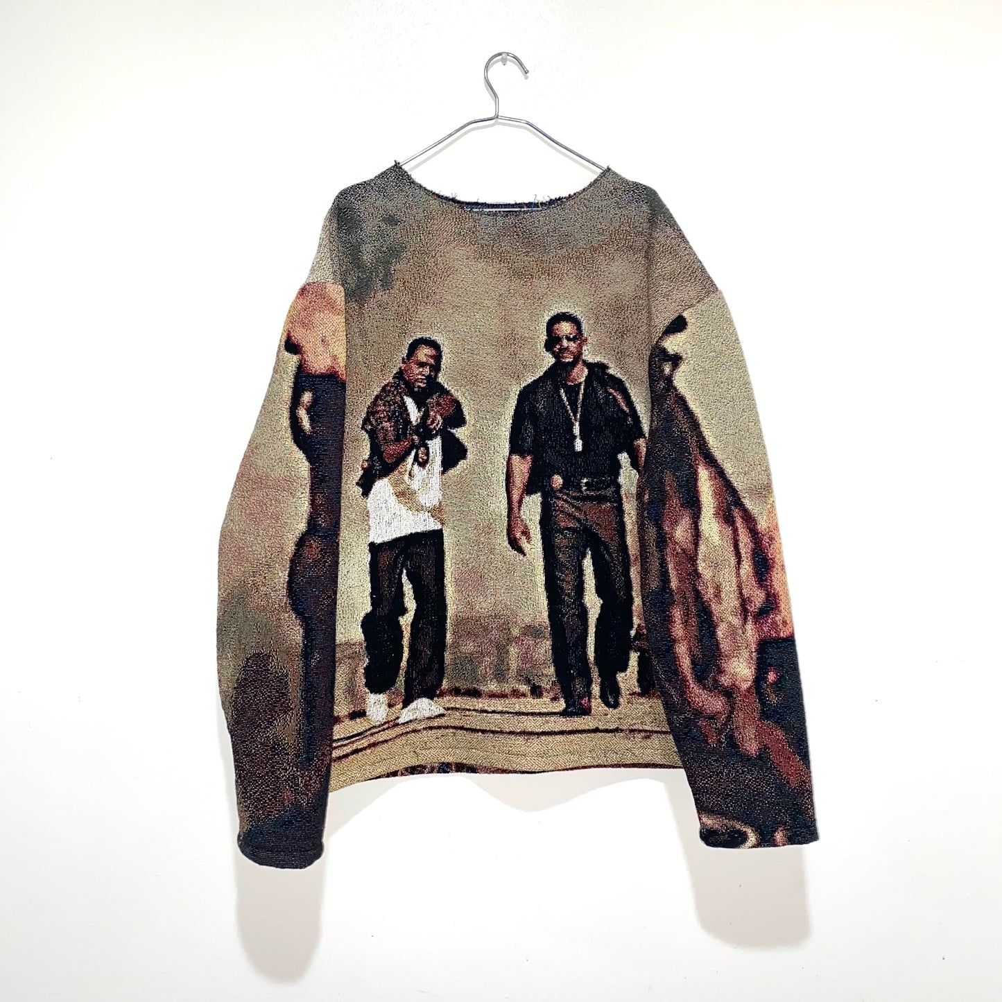 “BAD BOYS” WOVEN CREWNECK