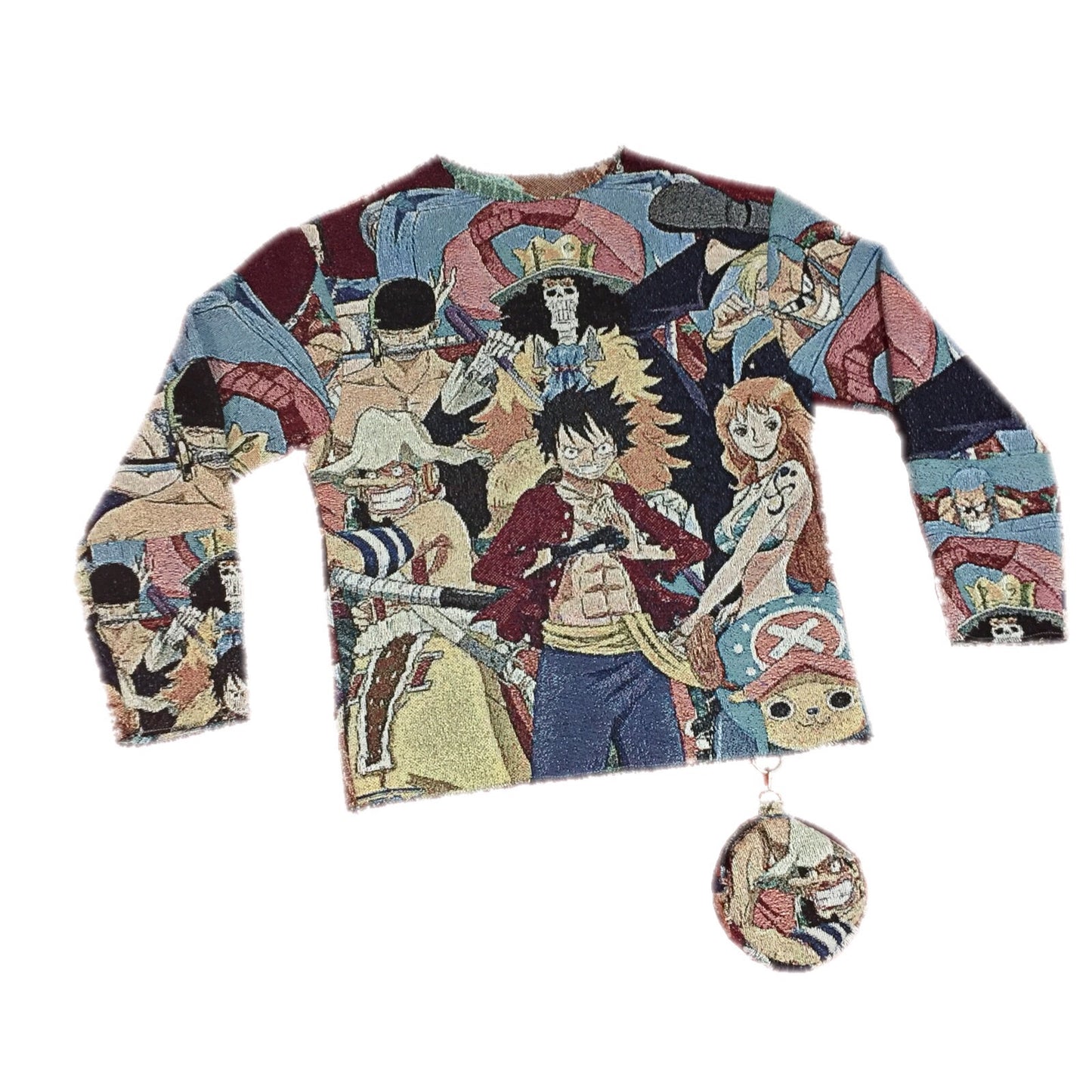 “ONE PIECE” WOVEN CREWNECK