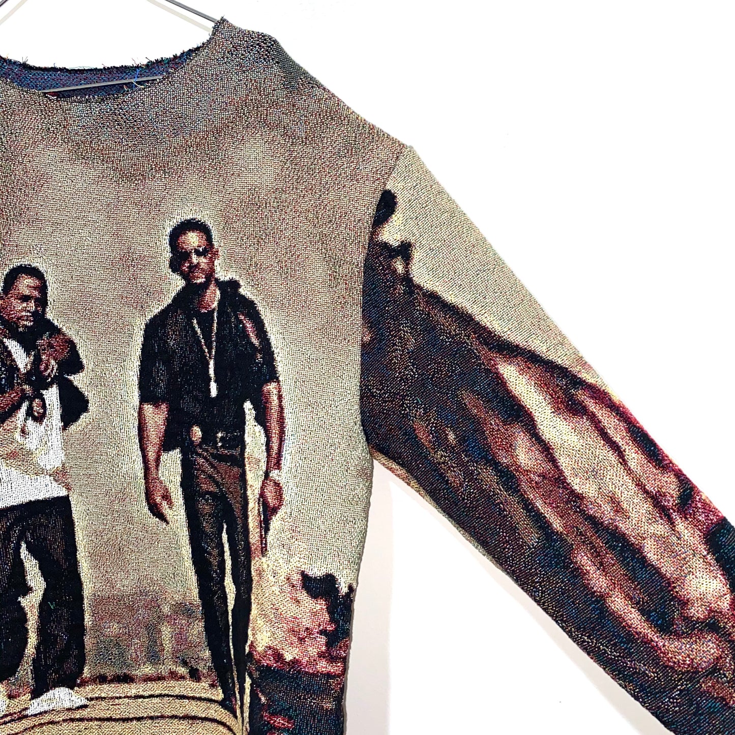 “BAD BOYS” WOVEN CREWNECK